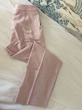 Alberta Ferretti Pink wool Straight-Leg Pants